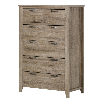 Lionel 6-drawer lingerie chest (Weathered Oak) 10254